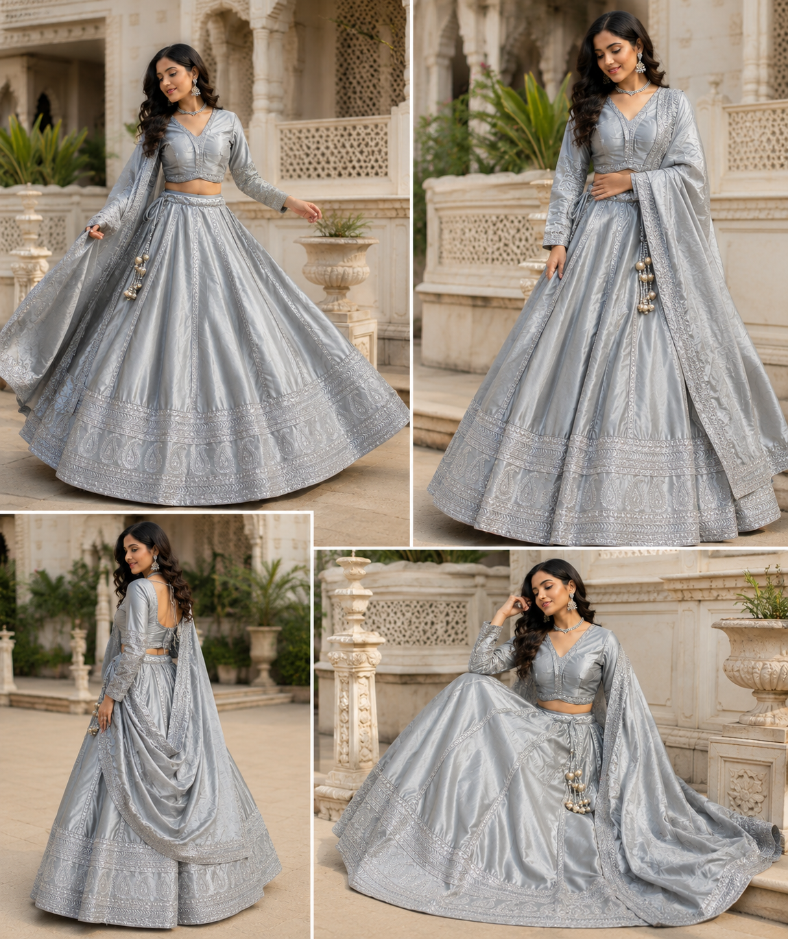 Silver Moon Heritage Lehenga Set - Image 5