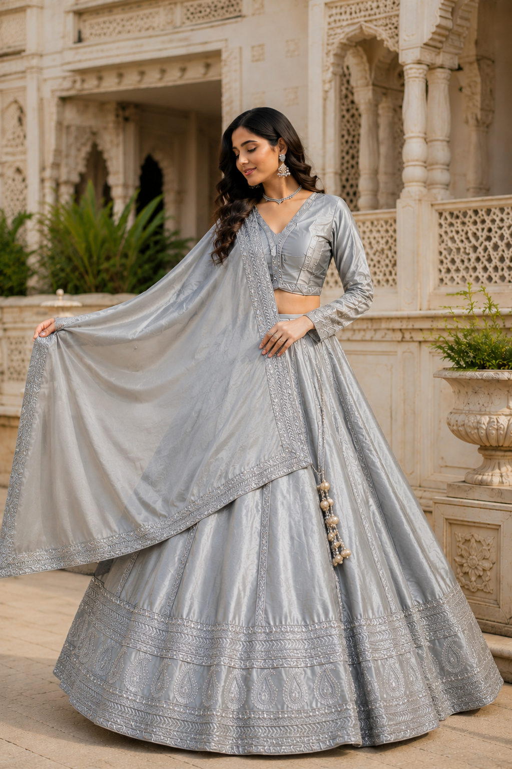 Silver Moon Heritage Lehenga Set - Image 4