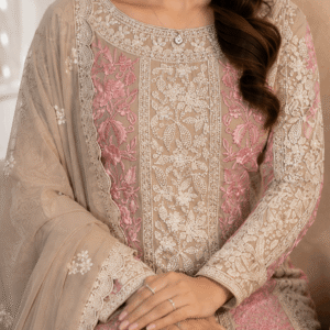 Elegant Embroidered pant Suit